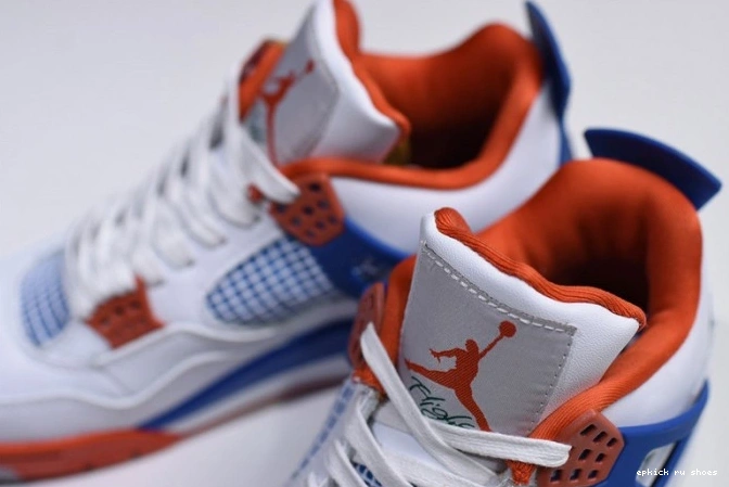 Rep White Blue Jordan Bright Crimson-Royal Air 4 308497-171 0719